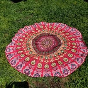 Boho Rug or Beach Throw or Tablecloth